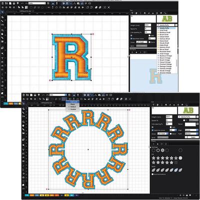 Embroidery design software CHROMA Plus