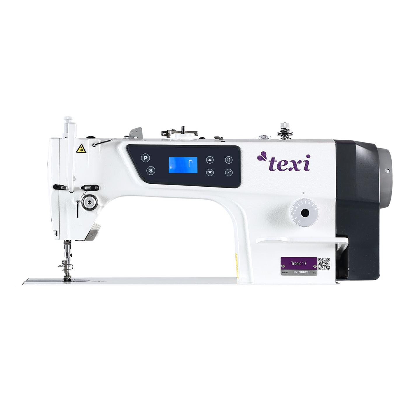 Single needle lockstitch machine TEXI TRONIC 1F, light and medium fabrics - head only