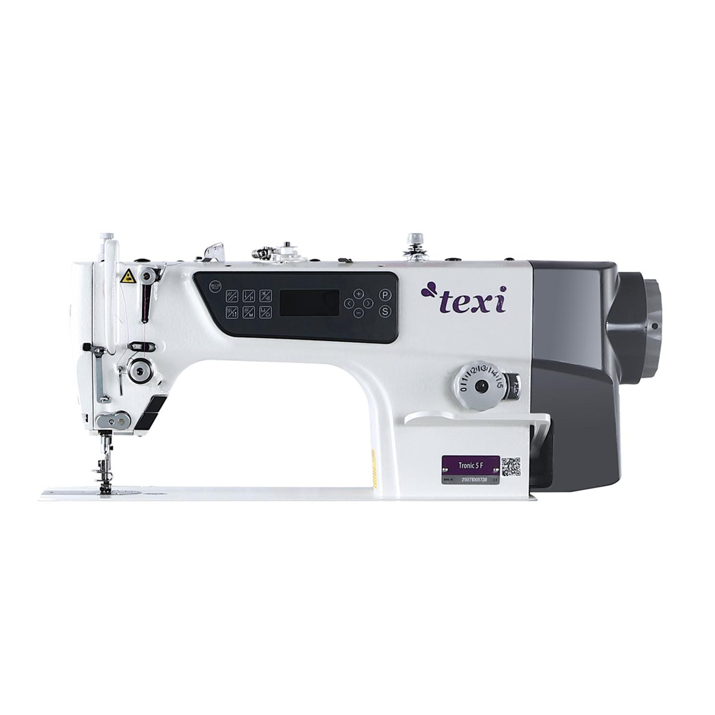 Automatic single needle lockstitch machine TEXI TRONIC 5F, light and medium fabrics - head only