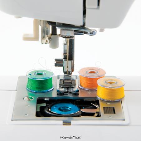 Zestaw 3 szt. szpulek plastikowych, płaskich do maszyn domowych i hafciarek