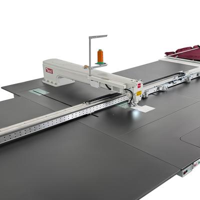 Programmable sewing machine with independent drives