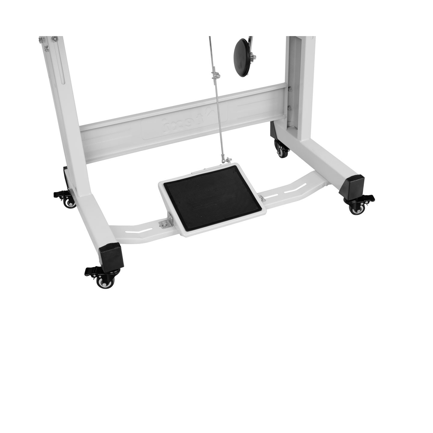 Set of wheels for hard surfaces for TEXI machine stand