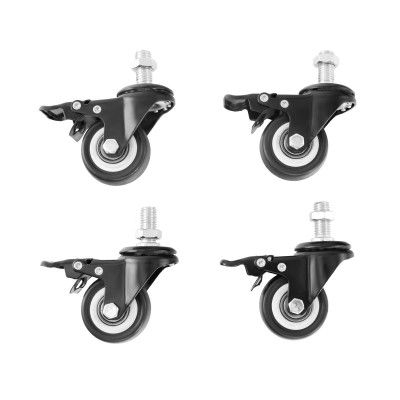 Set of wheels for hard surfaces for TEXI machine stand