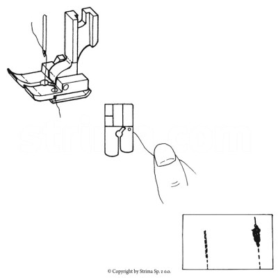 Thread trimming foot