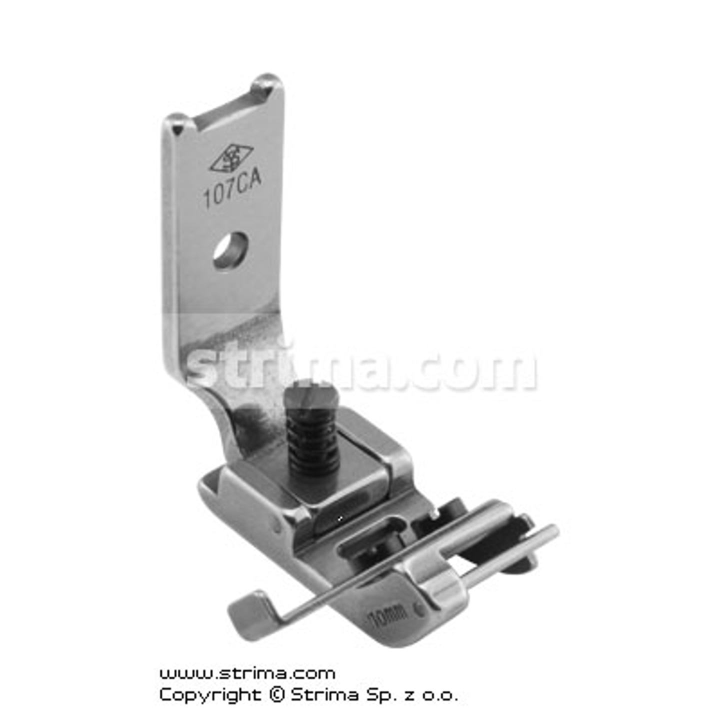 Zigzag foot with adjustable rubber guide from 10mm, max zigzag width 6mm