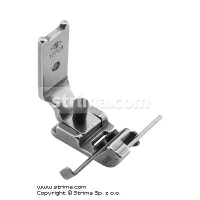 Stopka do zygzaka z reg. prowadnikiem gumki od 6mm, szer. zygzaka max 6mm