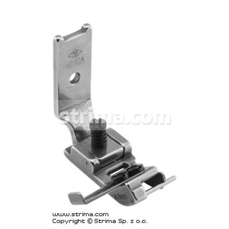 Stopka do zygzaka z reg. prowadnikiem gumki od 8mm, szer. zygzaka max 6mm