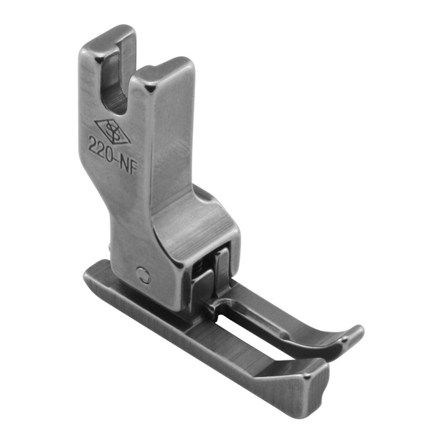 Compensating needle feed foot, left 0.8mm, narrow