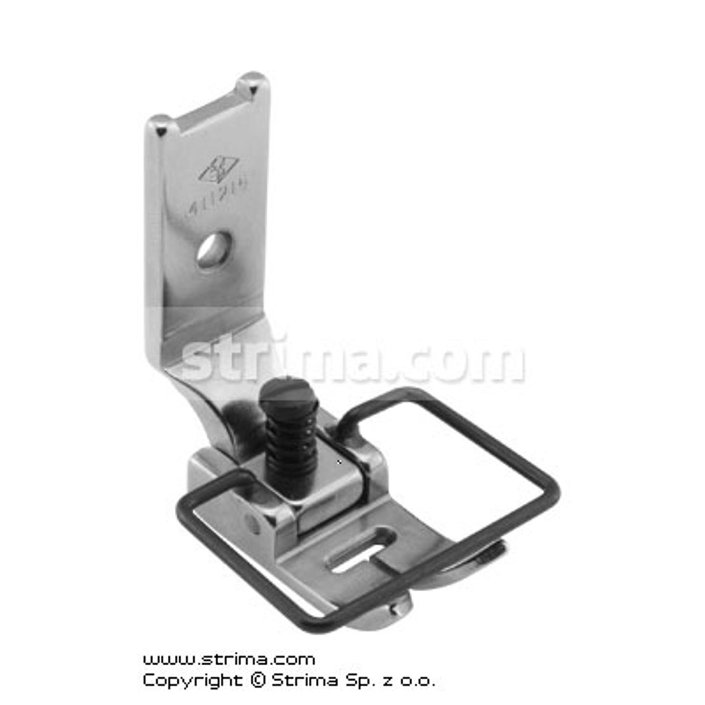 Zigzag foot 6mm with adjustable runner angle and needle guard