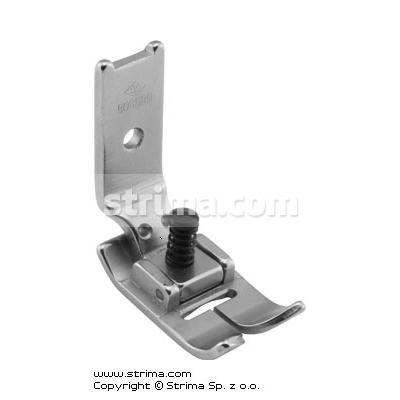 Foot for zigzag max 10mm with adjustable runner angle