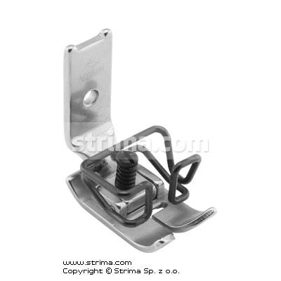 Foot for zigzag max 10mm with adjustable runner angle and needle guard