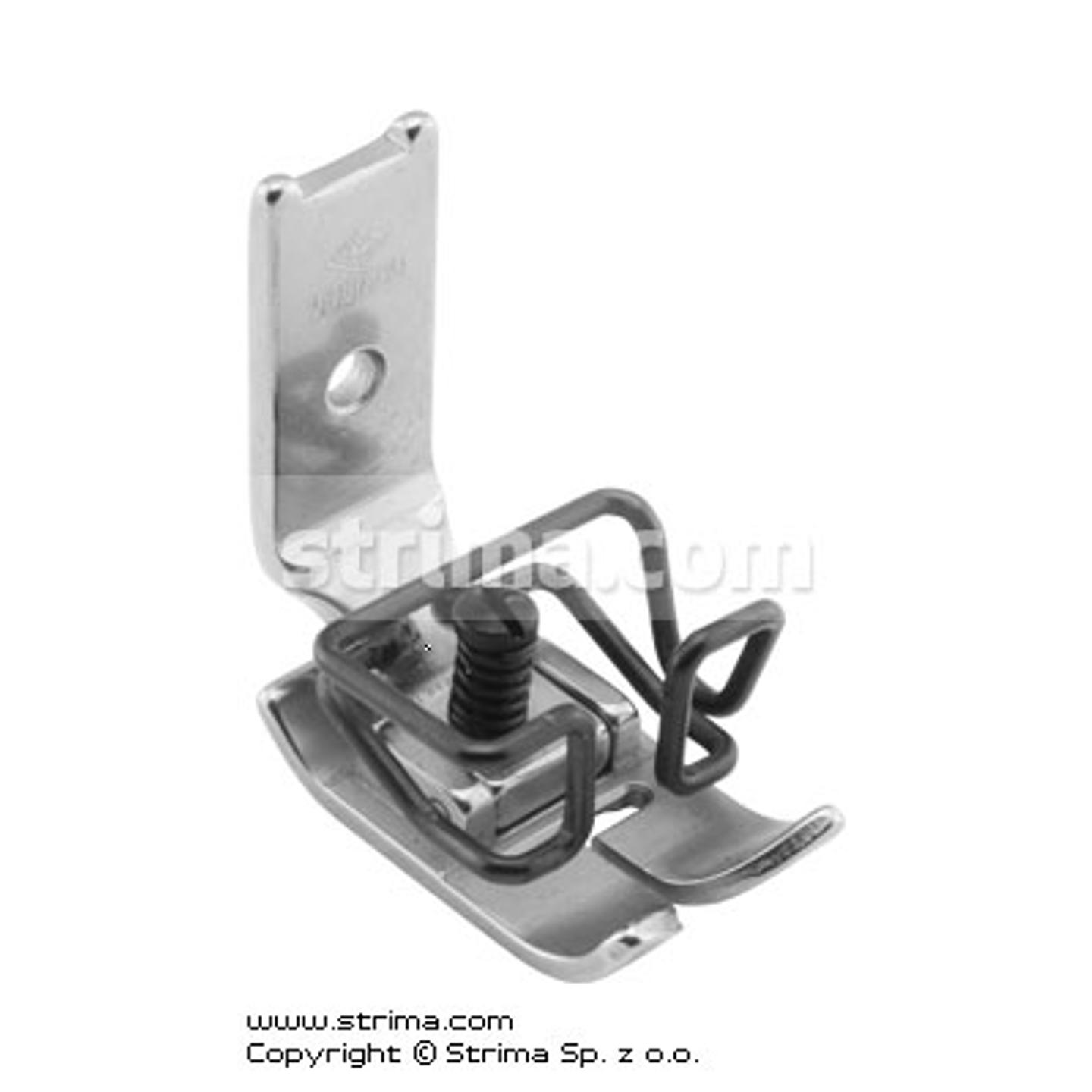 Foot for zigzag max 10mm with adjustable runner angle and needle guard