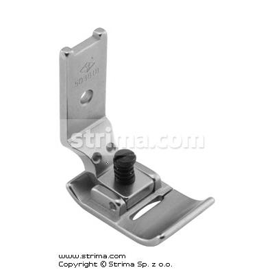 Foot for zigzag max 10mm with adjustable runner angle