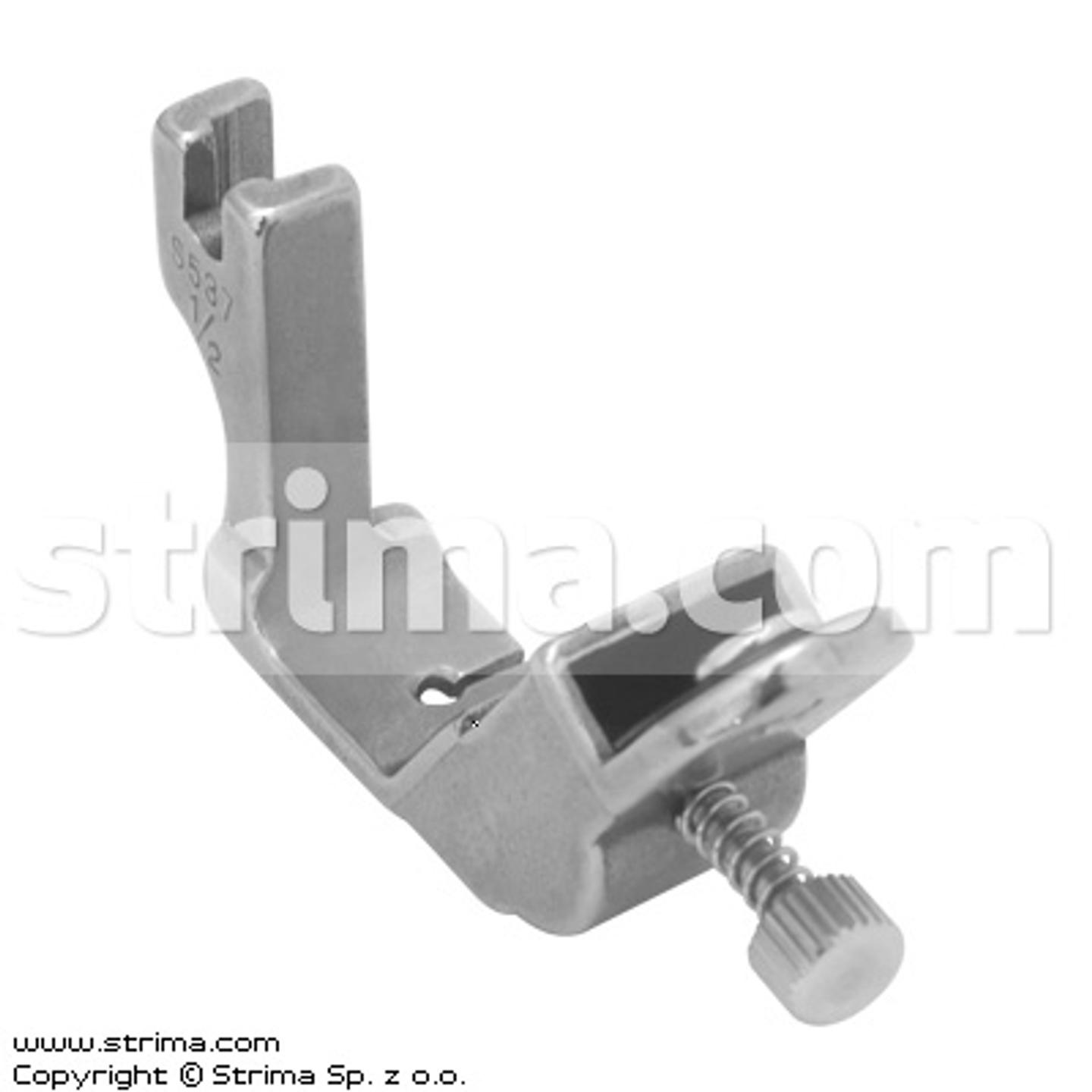 Elastic shirring foot 12.7mm with adjustable tension