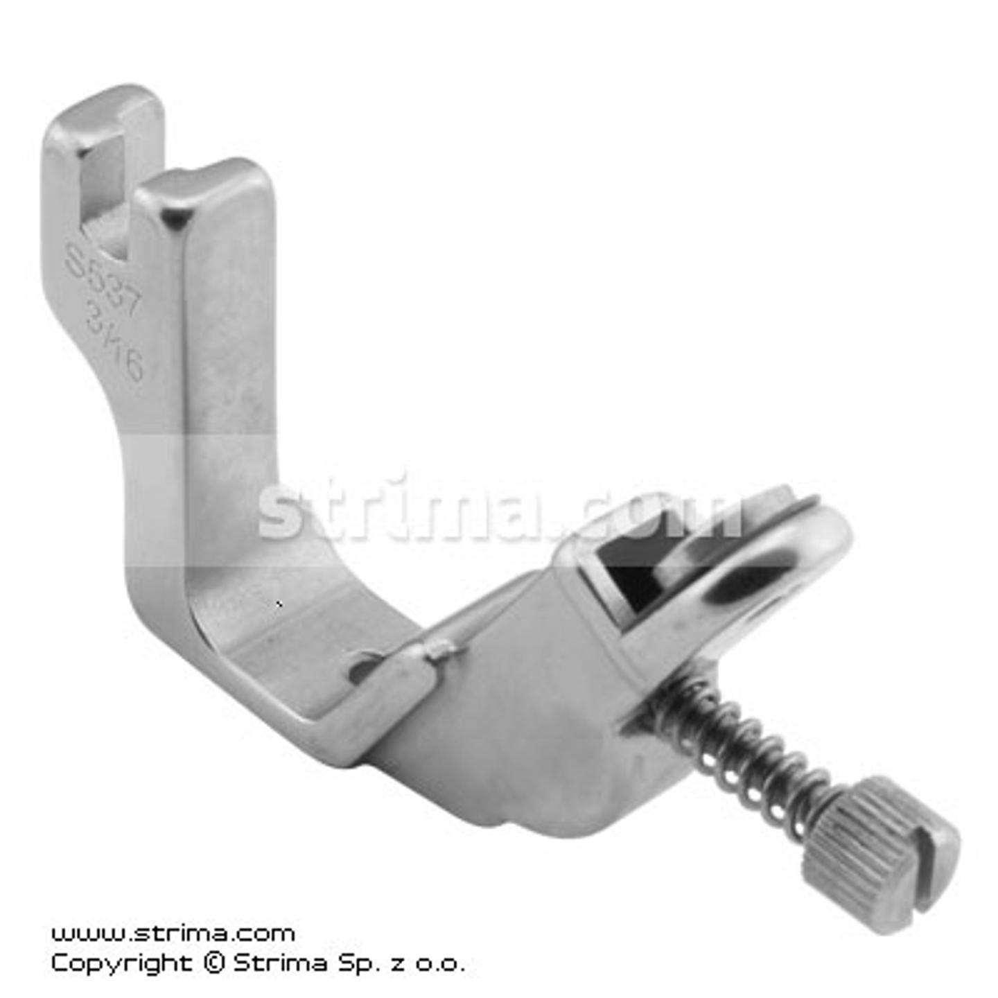 Elastic shirring foot 4.8mm with adjustable tension