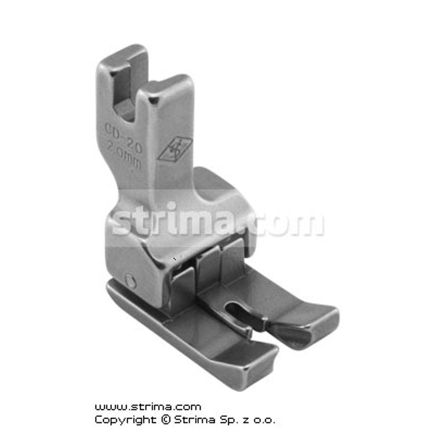 Compensating two-sided foot 2.0mm