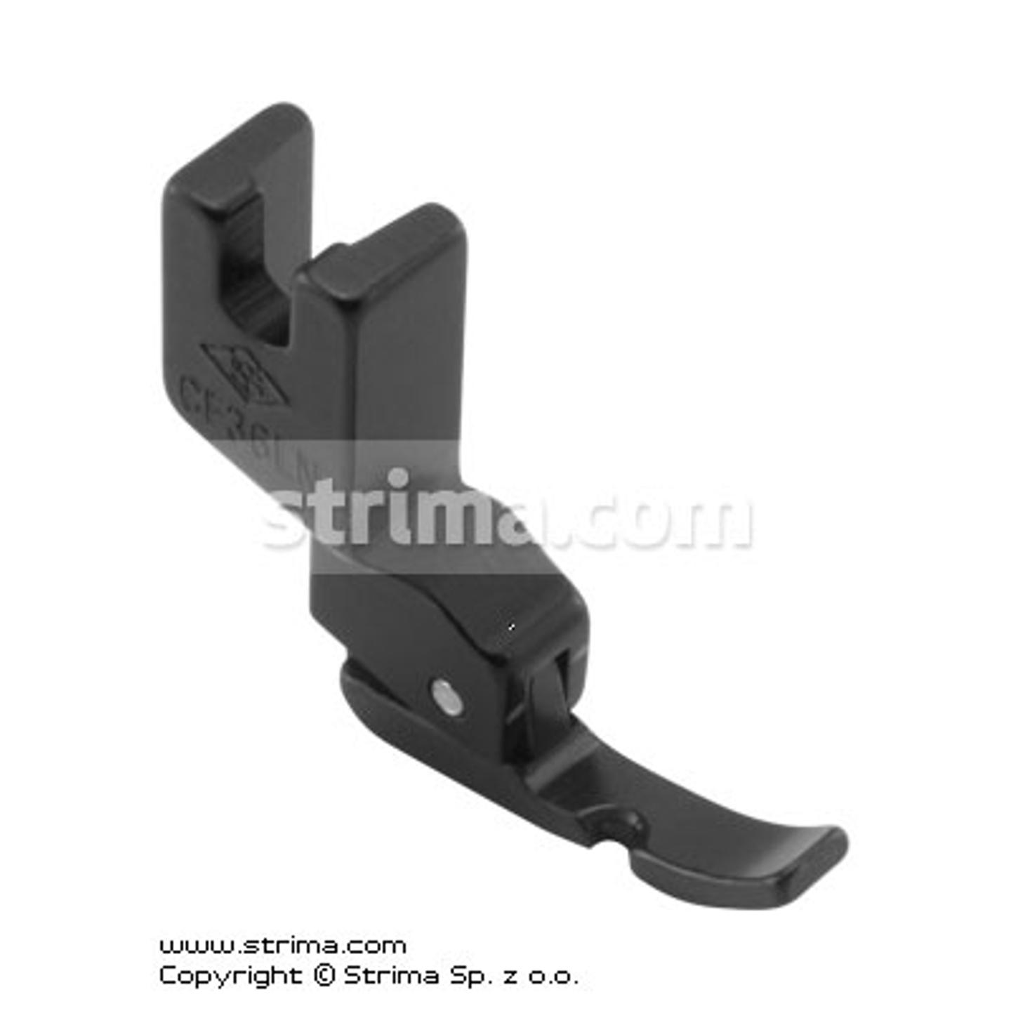 Cording PTFE coated foot, left, narrow, runner width 4.6mm