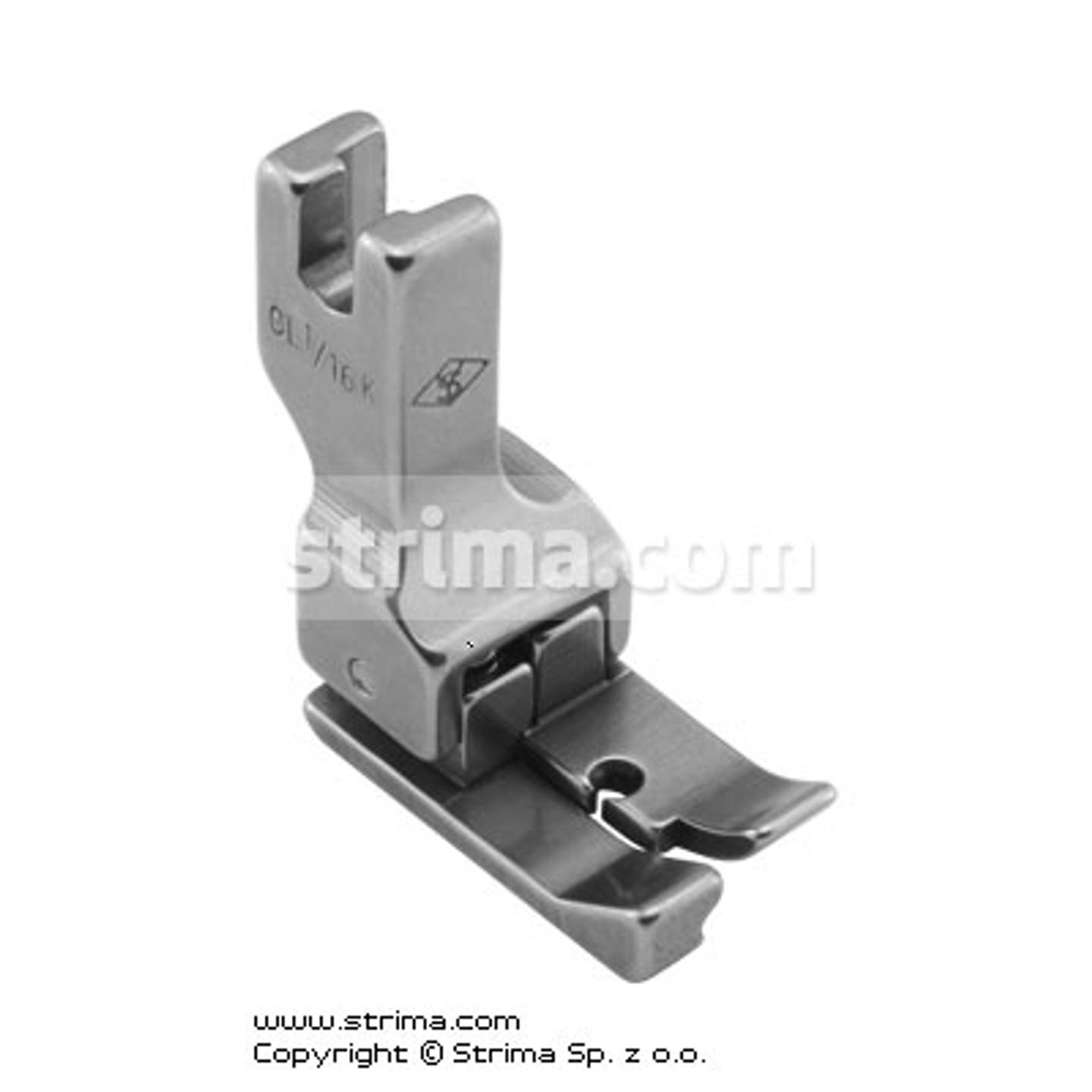 Stopka wyrównawcza (kompensacyjna) lewa 1,6mm do delikatnych dzianin