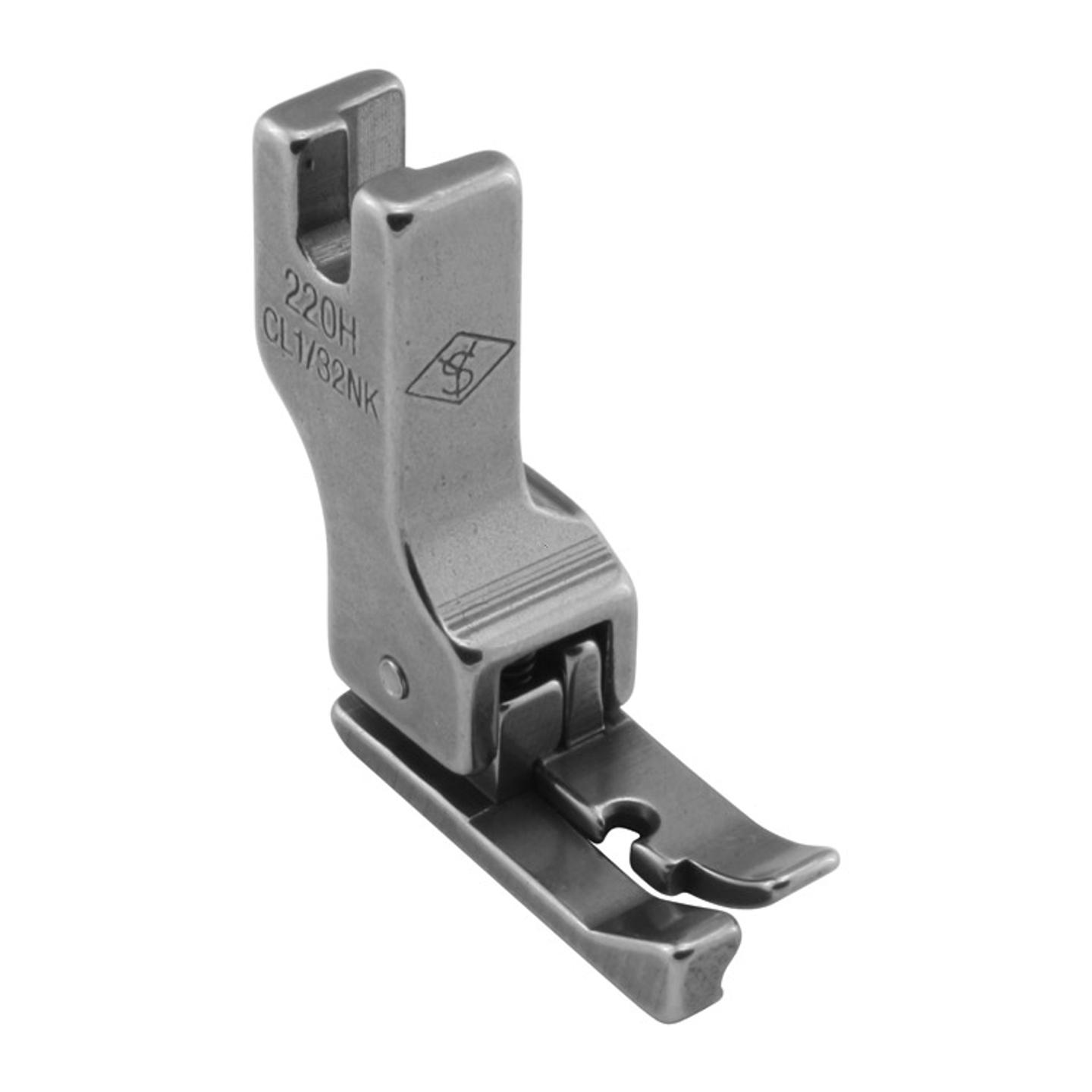 Stopka wyrównawcza (kompensacyjna) wąska lewa 0,8mm do delikatnych dzianin