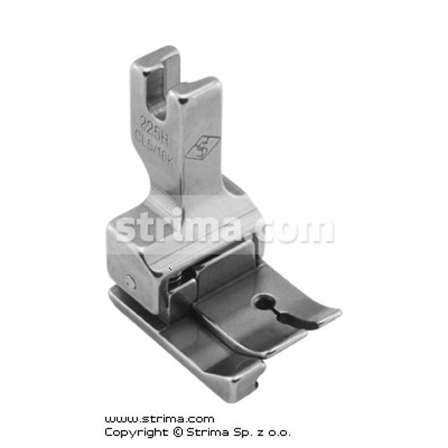 Compensating foot 8.0mm, left, for fine knitwear