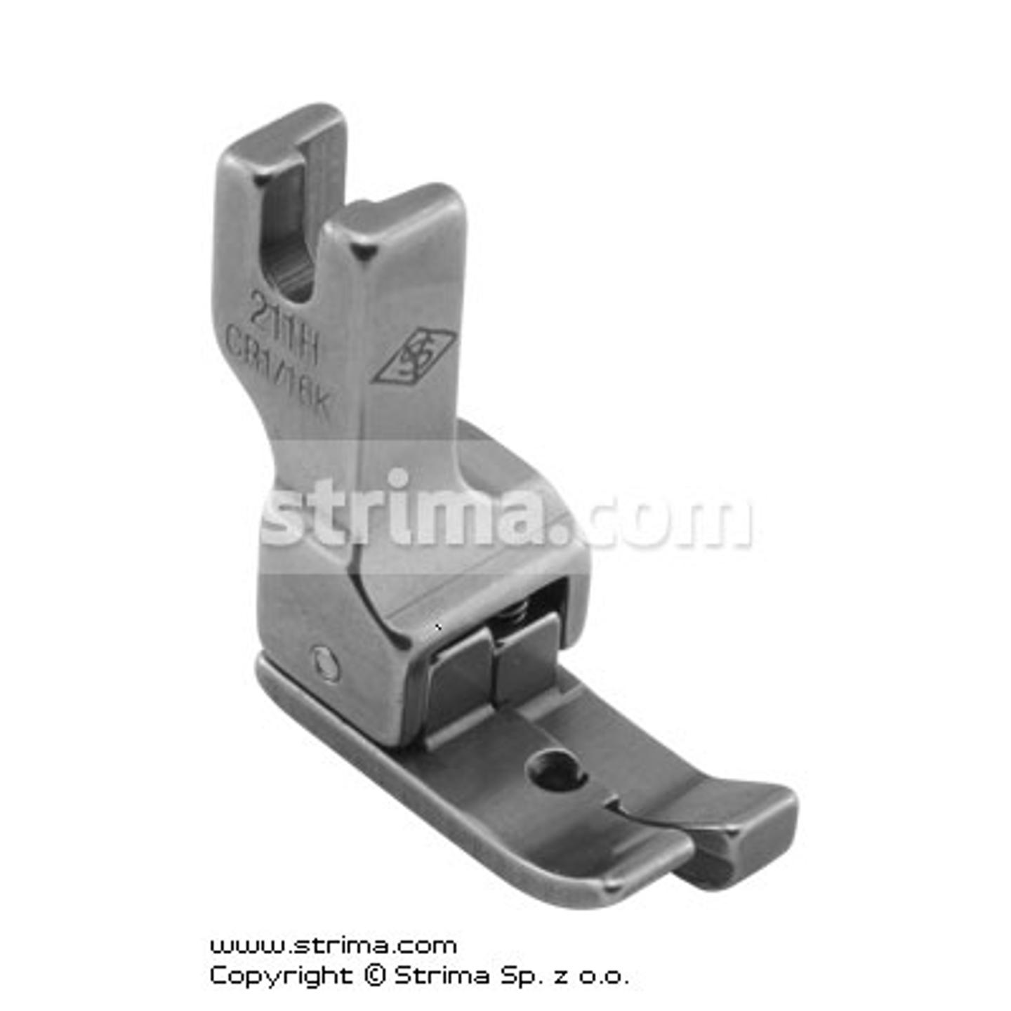 Compensating foot 1.6mm, right, for fine knitwear