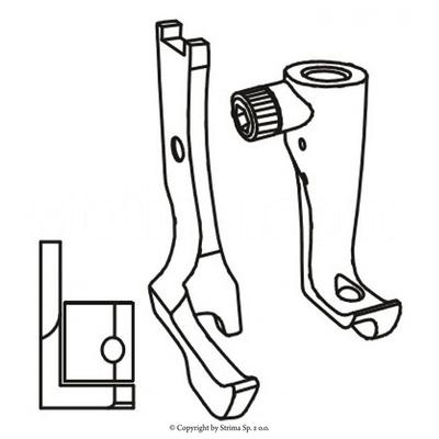 Left coding feet set 6mm for Juki LU-1510N, TEXI RAM, RAM L-A, RAM C