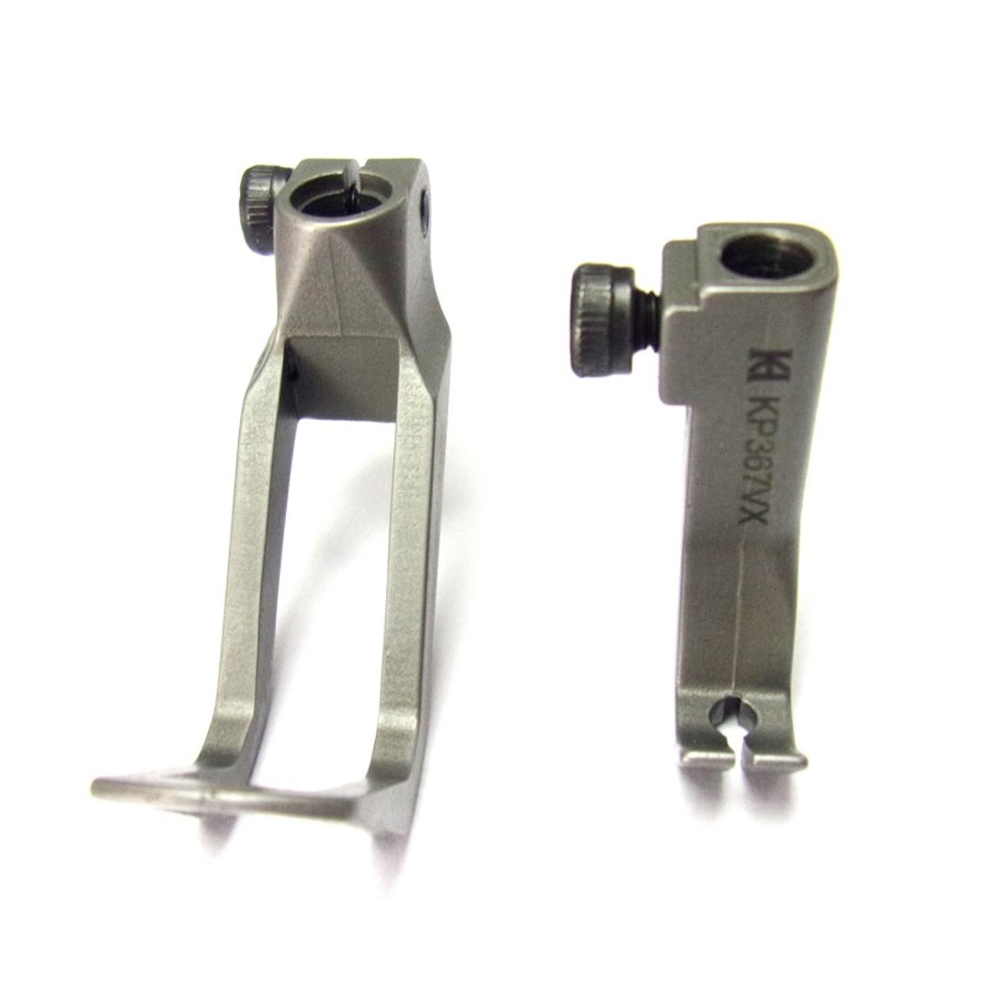 Presser feet set for climbing over cross seams or extra high materials