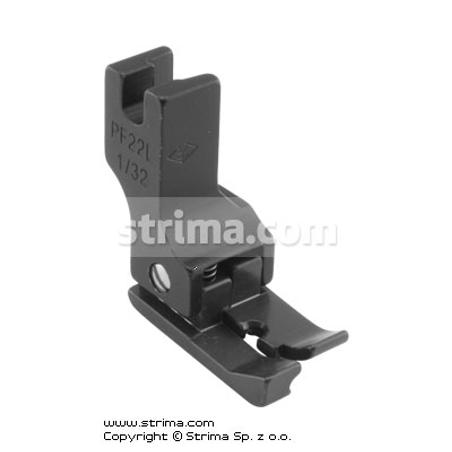 Stopka pokryta PTFE wyrównawcza (kompensacyjna) lewa 0,8mm do delikatnych dzianin