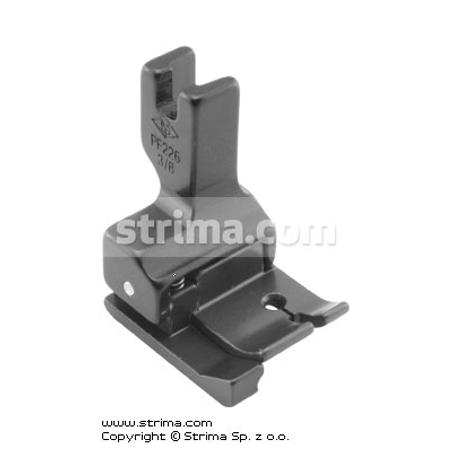 Stopka pokryta PTFE wyrównawcza (kompensacyjna) lewa 9,5mm do delikatnych dzianin