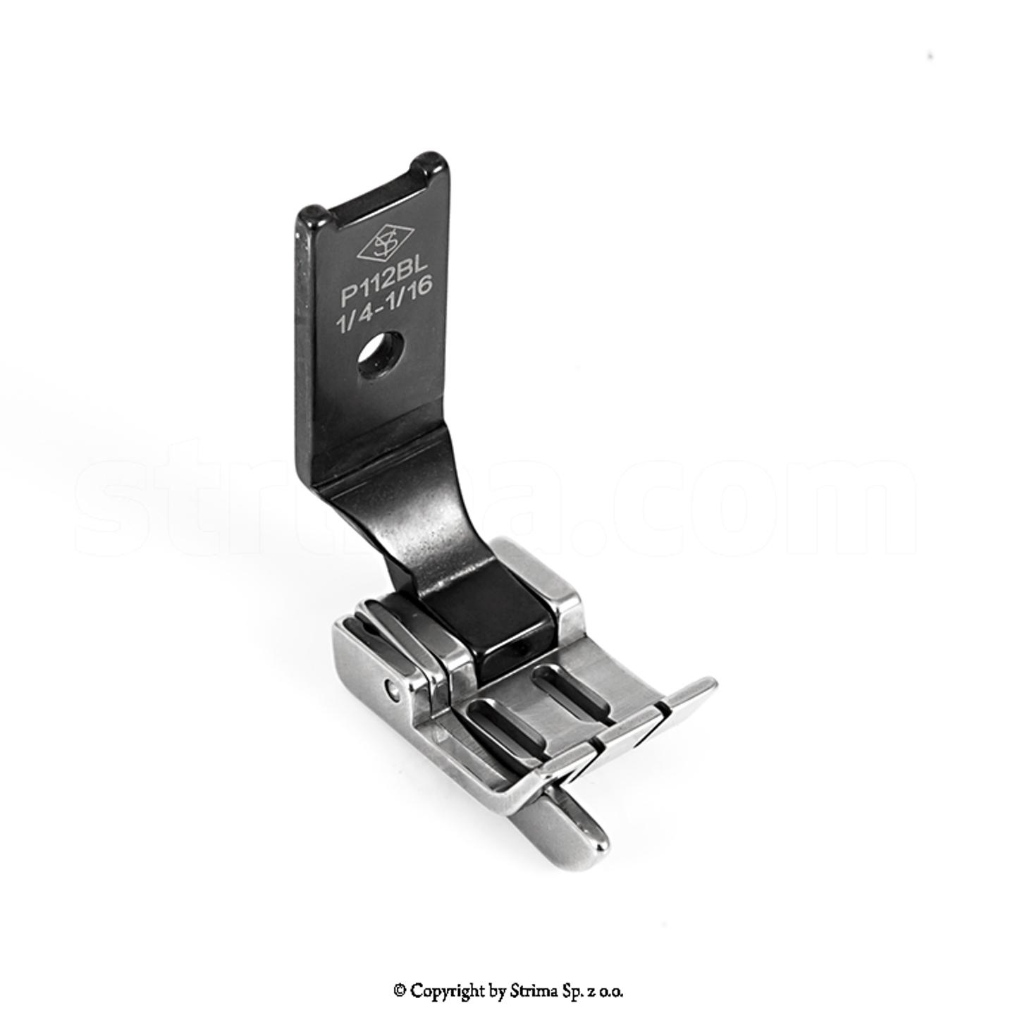 Two needle compensating foot 6,4mm, left, for jeans