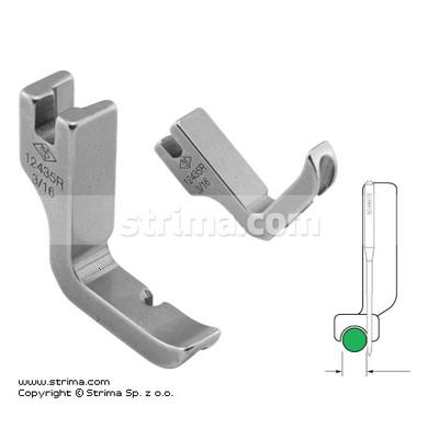 Piping half-foot, right 4.8mm