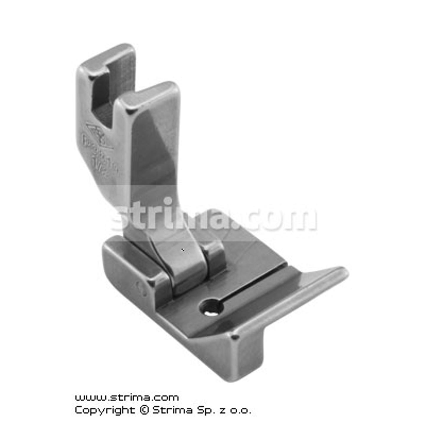 Foot for hemmer, inversion width up to 12.7mm