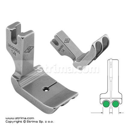 Piping twosided foot 6.4mm