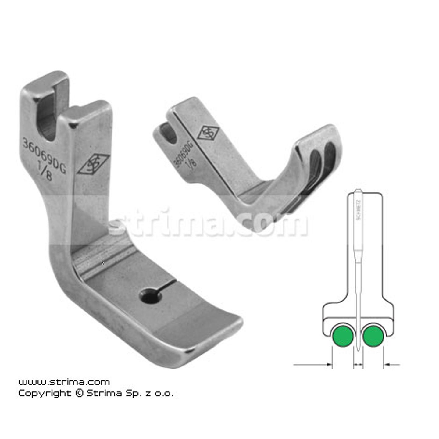 Piping twosided foot 3.2mm