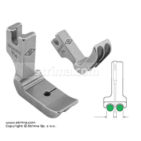 Piping twosided foot 4.8mm
