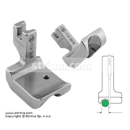 Piping foot, left 12.7mm