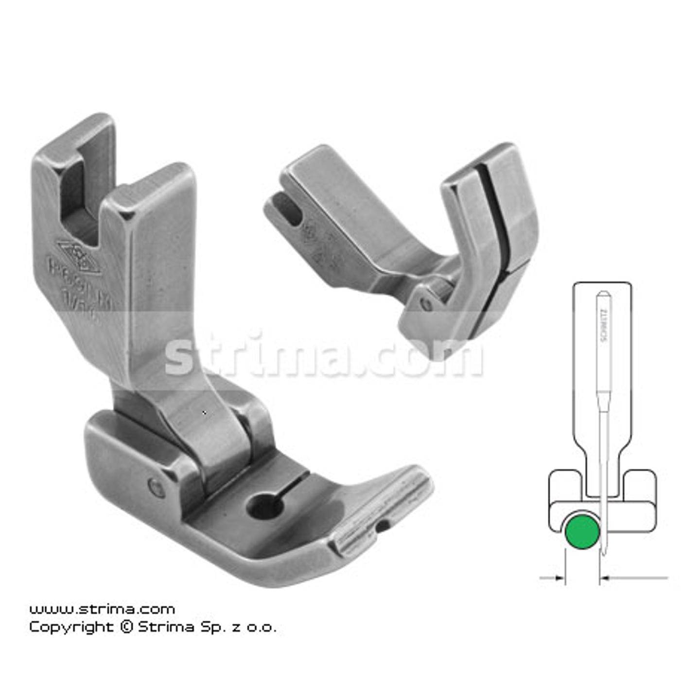 Stopka do wszywania kedry 1,6mm lewa z przegubem