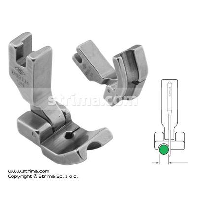 Hinged piping foot, left 6.4mm