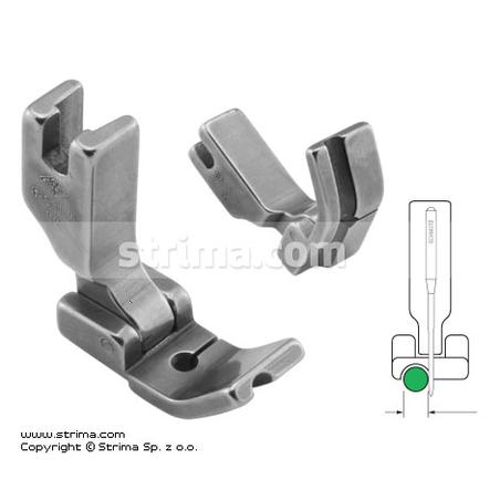 Hinged piping foot, left 3.2mm