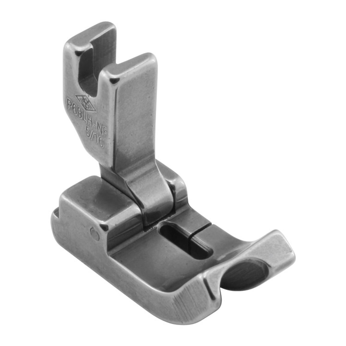 Hinged piping foot, needle feed, left 8.0mm