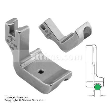 Piping foot, right 9.5mm