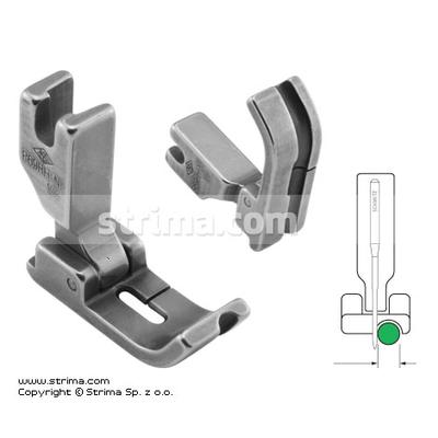 Hinged piping foot, needle feed, right 3.2mm