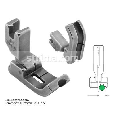 Stopka do wszywania kedry 4,8mm transport igłowy prawa z przegubem