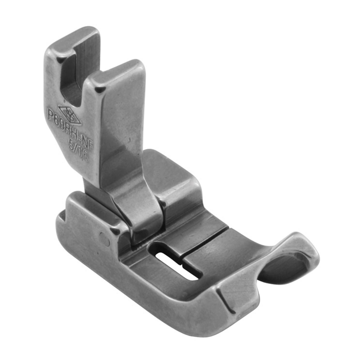 Hinged piping foot, needle feed, right 8.0mm