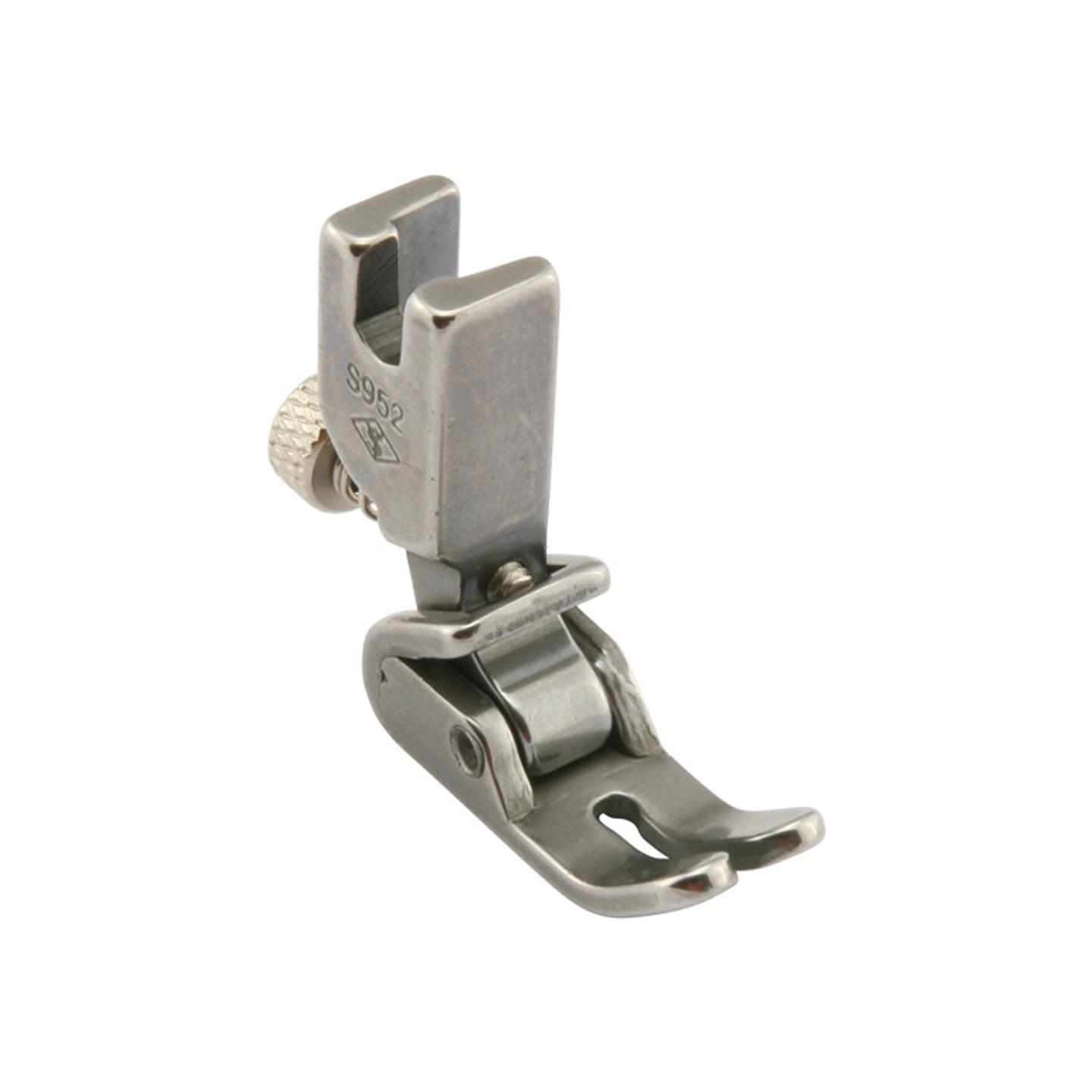 Adjustable piping and shirring foot