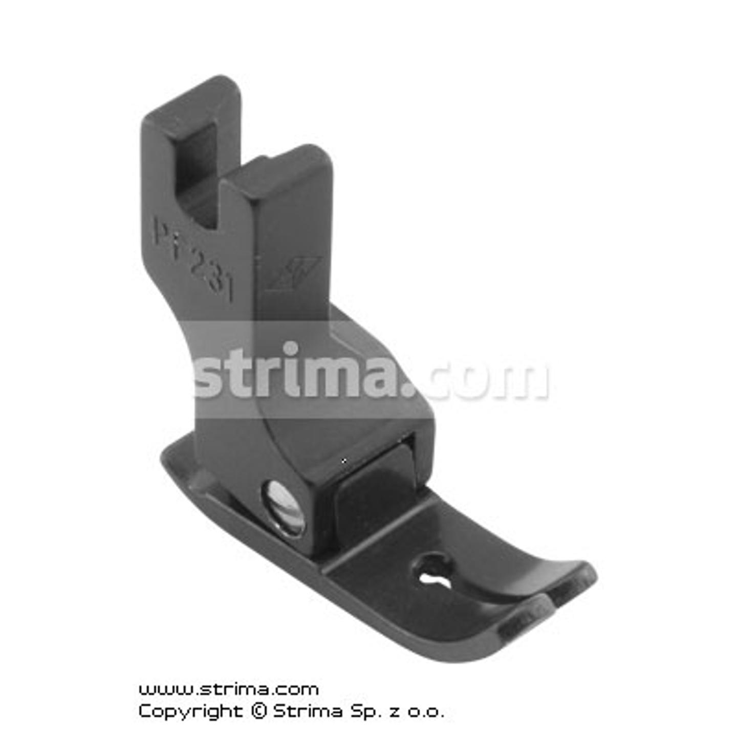 Standard PTFE coated foot with hard spring