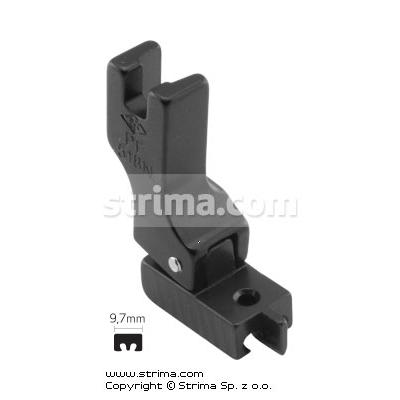 Invisible PTFE coated zipper foot, narrow with nib