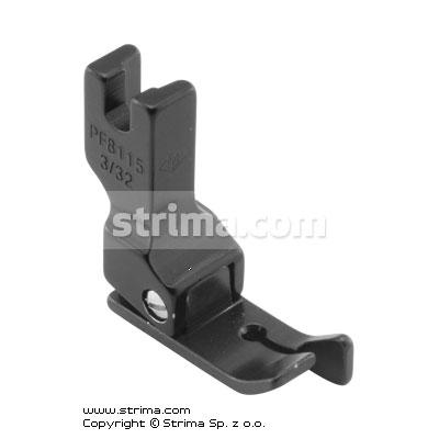 PTFE coated foot with right edge guide 2.4mm