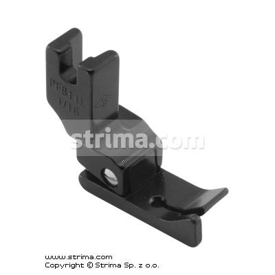 PTFE coated foot with left edge guide 1.6mm