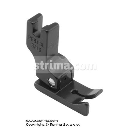 PTFE coated foot with left edge guide 4.8mm